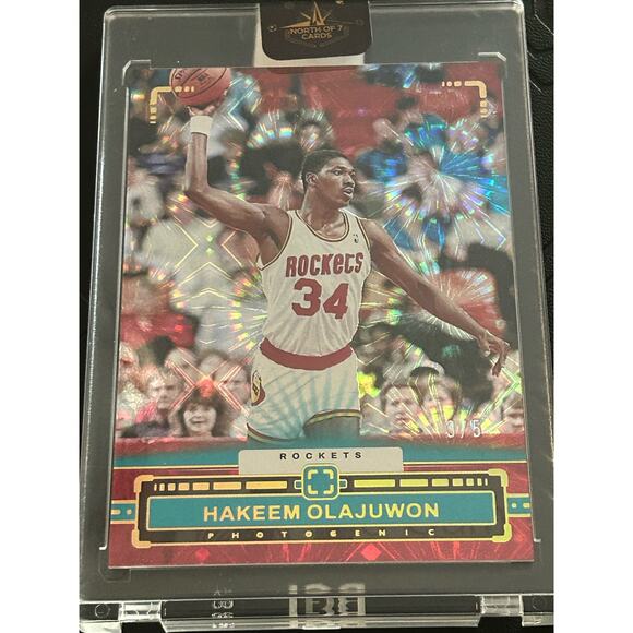 2023-24 Panini Photogenic Hakeem Olajuwon Fireworks SSP #3/5